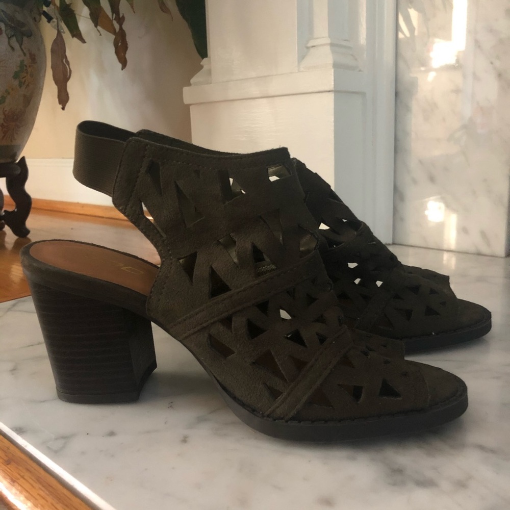 Soda Peep Toe Heels